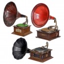 3 Horn Gramophones for Restoration, c. 1914