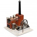 Single-Cylinder Steam Engine with Boiler