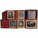 Ambrotype and 5 Daguerreotypes