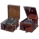 2 Polyphon Tabletop Gramophones, c. 1930