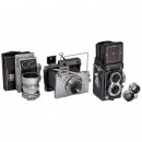 Makina II and Rolleiflex T Cameras