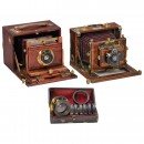 2 Early Folding Cameras and a Lens Set