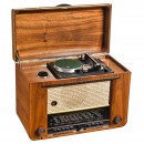 Schaub Supraphon 52 Radio with Wire Tape Recorder and Record Pla