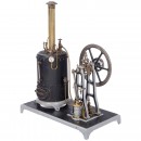 Working Model of a Single-Cylinder Overcrank Steam Engine