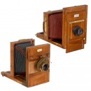 2 Field Cameras for 13 x 18 cm, c. 1900