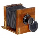 Field Camera with Heliar 4.5/36 cm Lens and Shutter, c. 1920