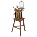 Large Vacuum Pump with Two Vertical Glass Barrels, c. 1910