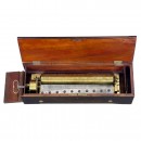 Swiss Mandolin Cylinder Music Box, c. 1875