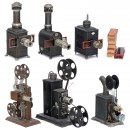 3 Falk Magic Lanterns, Falk Slides, and 3 Falk Cinematographs