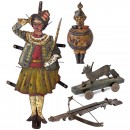 Shooting Gallery Targets and a Crossbow, c. 1900