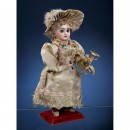 Petite Automaton Depicting a Fashionable Lady with Fan, c. 1895