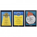 3 Framed Newsreel Posters, 50 x 70 cm