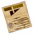 Southern German Set of Brass and Steel Drawing Instruments, c. 1