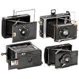 4台撑杆式相机: Pocket-Z, Block-Notes, Nettix, Le Klopcic