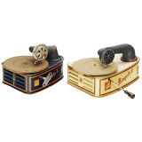 2个玩具留声机Bingola I and Bingola II    1925年前后