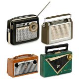 4台美国手提收音机 约1960年