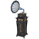 Horn Gramophone on Melba De Luxe Pedestal, c. 1905