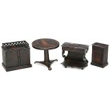 4 Pieces of Rock and Graner Doll's House Furniture, c. 1860