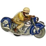 Schuco Motodrill 1006 Motorcycle Racer, c. 1950