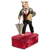 Rare Musical Cochon en Promenade Automaton by Decamps, c. 1912