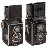 Rolleiflex 6 x 6 (1929) and Rolleiflex Standard 3,5 (1934)