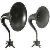 2 Cema Horn-Type Radio Loudspeakers, 1920