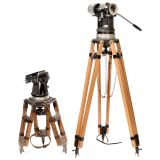 2 Tripods for 35 mm Movie Cameras, c. 1965