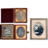 1 Daguerreotype and 3 Ambrotypes