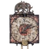 Single-Hand Front Pendulum Iron Clock, c. 1710