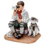 Boy with Dog and Stereoscope, c. 1980