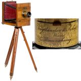 French Field Camera 13 x 18 with Voigtländer Lens, c. 1880