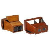 2 Hand-Held Stereo Viewers 9 x 18 cm