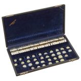 Cased Set of Prosthetic Human Eyes, c. 1940s-50s