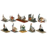 10 Figural Steam and Tin Toys, 1930-1950