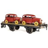 Märklin Stage Wagon with 2 Cars No. 1766/1 Gauge I, c. 1933