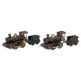 2 Steam Locomotives by Carette, c. 1915