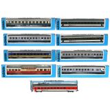 9 Märklin Passenger Cars, c. 1985