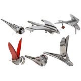 6 American Chrome Hood Ornaments