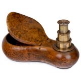 Pear-Form 3-Draw Telescope Snuff Box, c. 1800