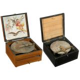 2 Disc Musical Boxes, c. 1900