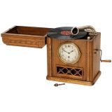 Rare Gramophone Clock, c. 1920