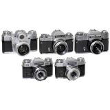 5 Zeiss Ikon SLR Cameras