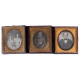 3 Daguerreotypes, c. 1850