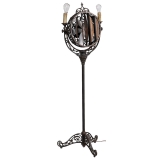 Cincinnati Victor Co. Luminaire Funeral Fan, c. 1920