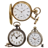 1 Gold and 2 further Pocket Watches