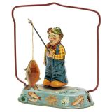 Angler with Fish Toy by Blomer & Schüler, c. 1950