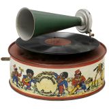 Very Rare Keimophon Band Tin Toy Phonograph, c. 1920