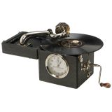 Peter Pan Alarm Clock Gramophone, c. 1930
