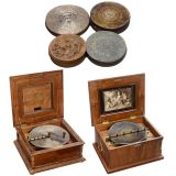 2 Disc Musical Boxes and Discs, c. 1900