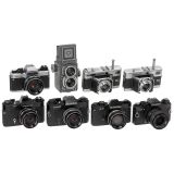 Lot of Baby Rolleiflex, 35mm Rolleiflex and Voigtländer Camera